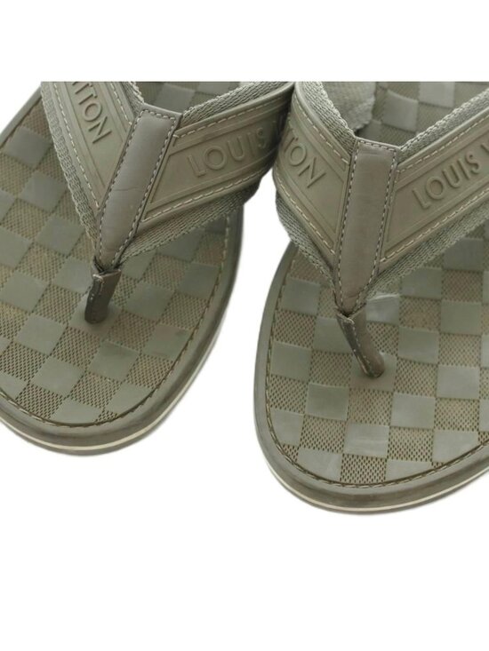 Louis Vuitton Beach Sandals Tong Damier Pattern 5 Khaki main image 9